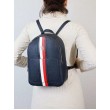 Women Backpack Tommy Hilfiger Th Emblem Backpack Corp AW0AW14216-DW6 Blue