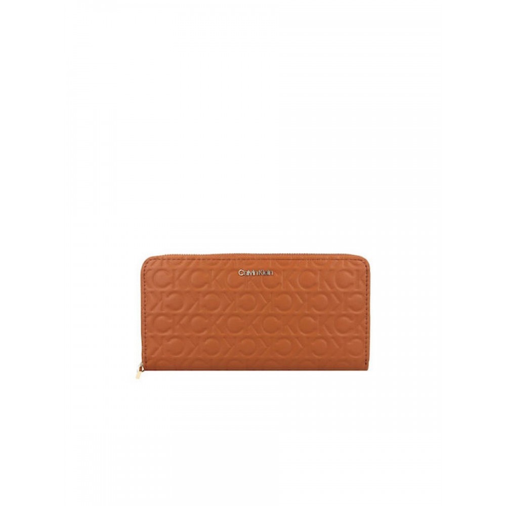 Γυναικείο Πορτοφόλι Calvin Klein Ck Must Z/A Wallet Lg Embossed K60K610253-HJJ Ταμπά