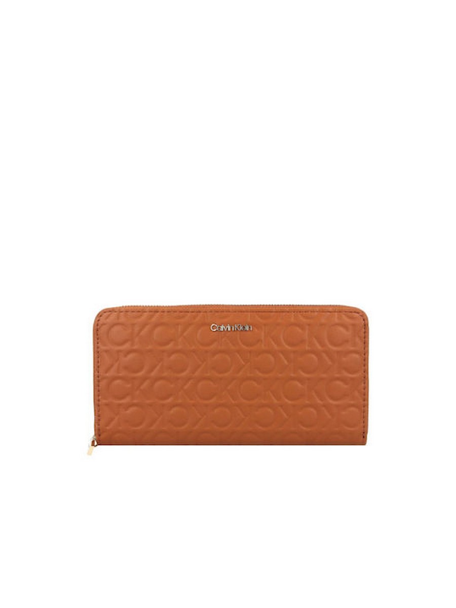 Γυναικείο Πορτοφόλι Calvin Klein Ck Must Z/A Wallet Lg Embossed K60K610253-HJJ Ταμπά