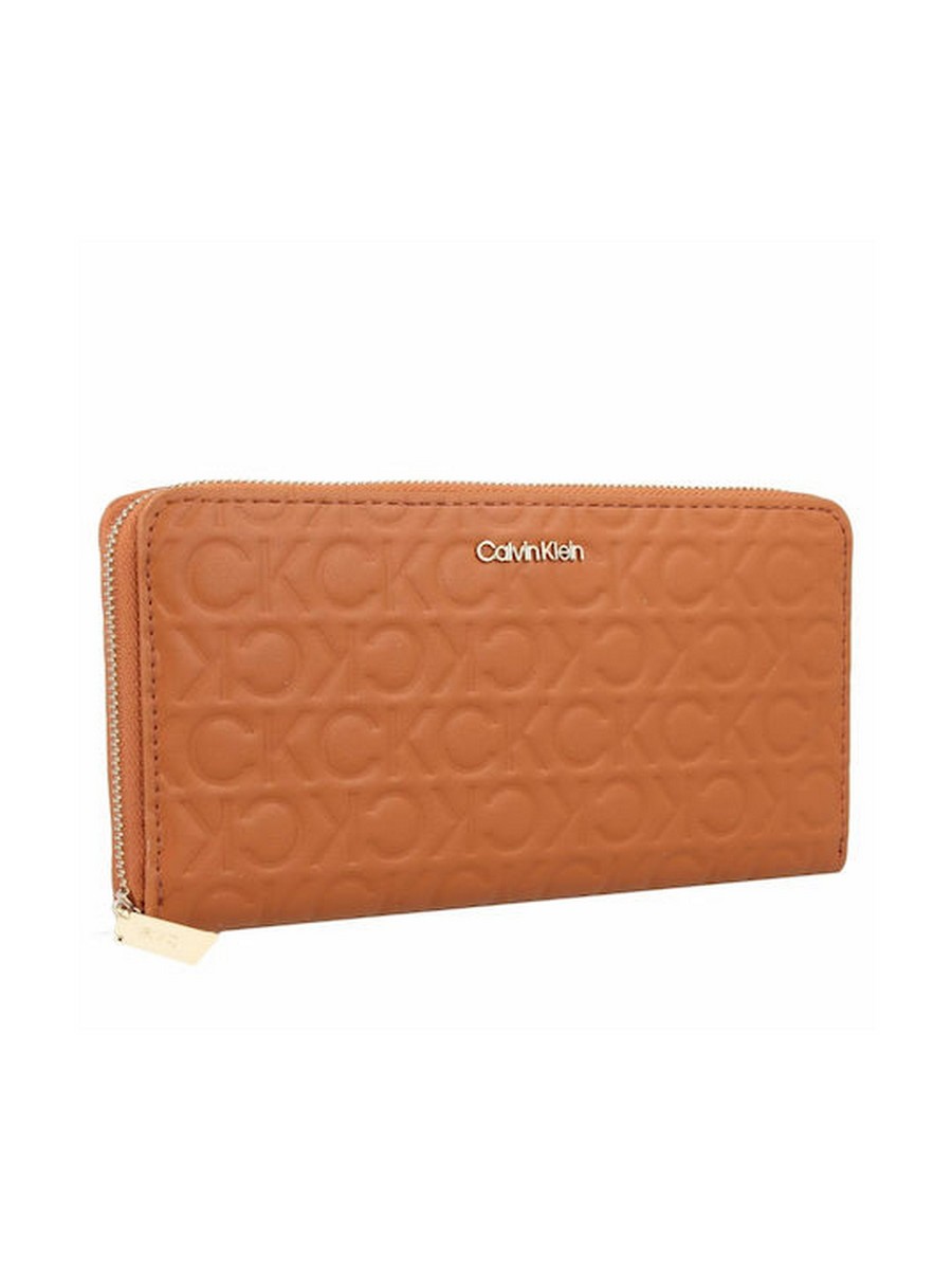 Γυναικείο Πορτοφόλι Calvin Klein Ck Must Z/A Wallet Lg Embossed K60K610253-HJJ Ταμπά