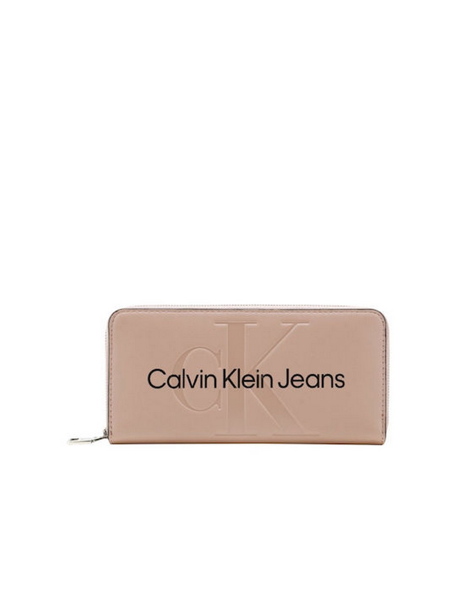 Women Wallet Calvin Klein Sculpted Zip Around Mono K60K610358-TQU Dark Blush