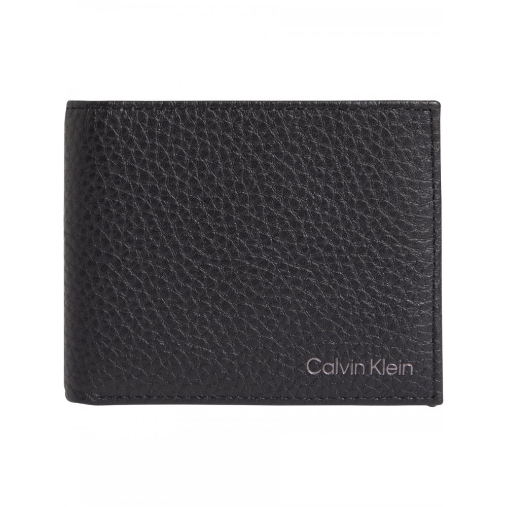 Ανδρικό Πορτοφόλι Calvin Klein Warmth Bifold 6cc W/Bill K50K509994-BAX Μαύρο
