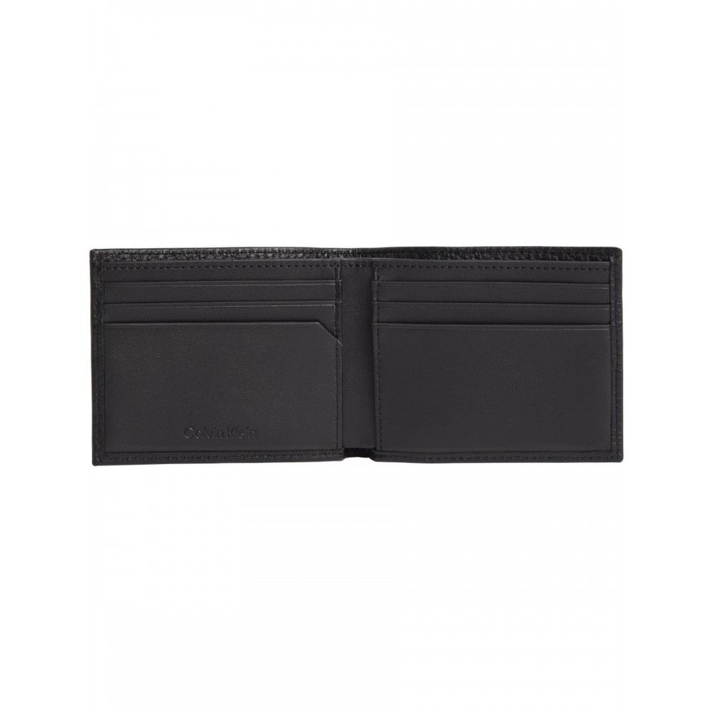Men Wallet Calvin Klein Warmth Bifold 6cc W/Bill K50K509994-BAX Black