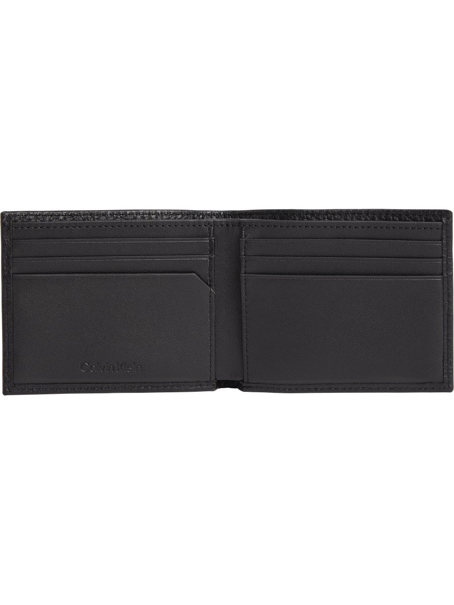 Men Wallet Calvin Klein Warmth Bifold 6cc W/Bill K50K509994-BAX Black