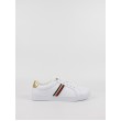 Women Sneaker Tommy Hilfiger Corporate Webbing Sneaker FW0FW07117-YBS White