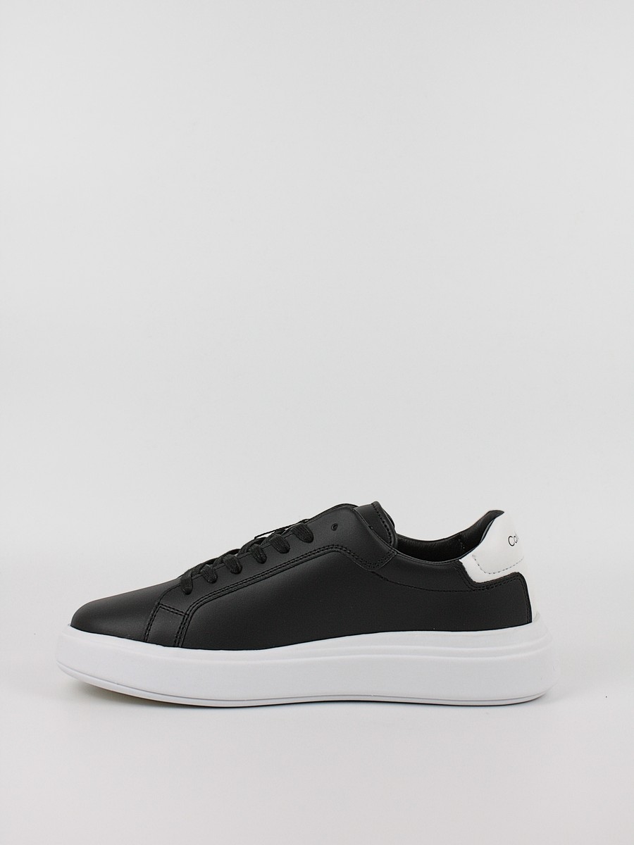 Ανδρικά Sneaker Calvin KLein Low Top Lace Up Lth HM0HM01016-0GP Μαύρο