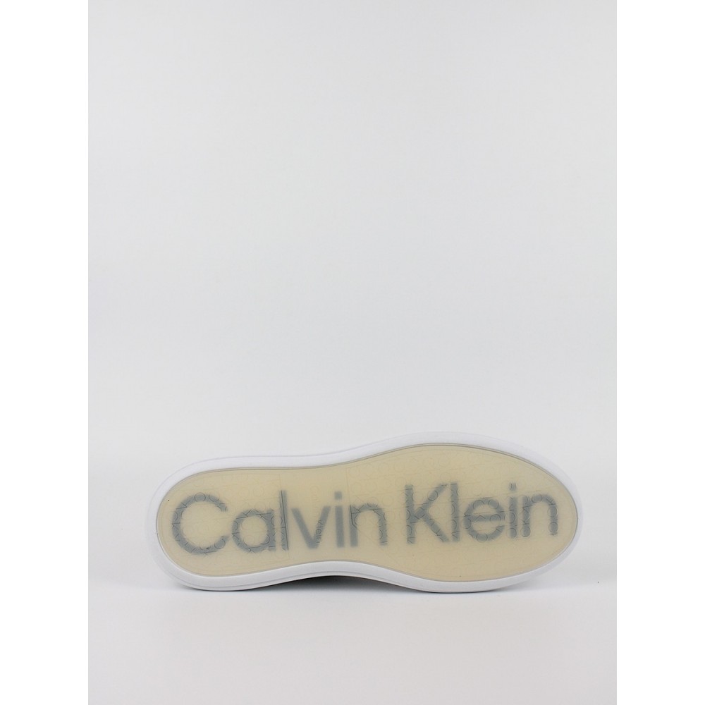 Men Sneaker Calvin KLein Low Top Lace Up Lth HM0HM01016-0GP Black