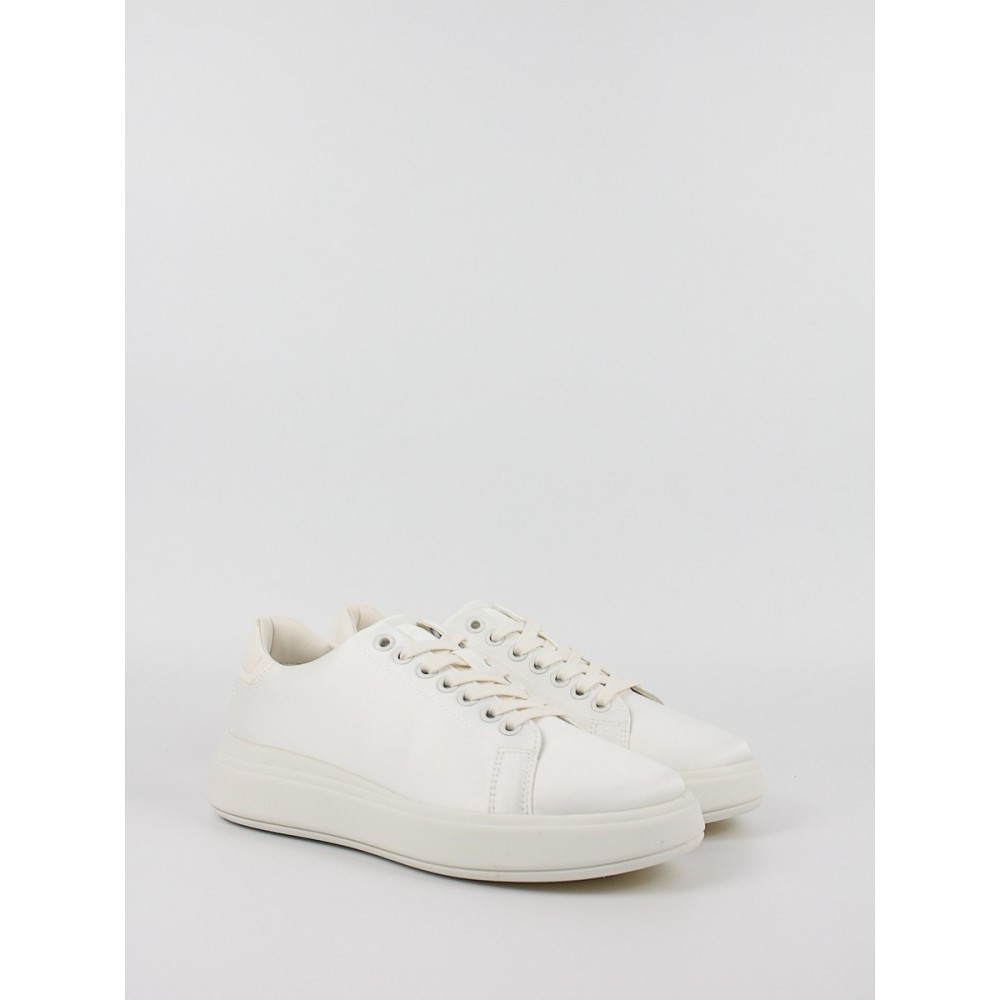 Women's Sneakers Calvin KLein Raised Cupsole Lace Up -Satin HW0HW01426-YBJ Marshmallow