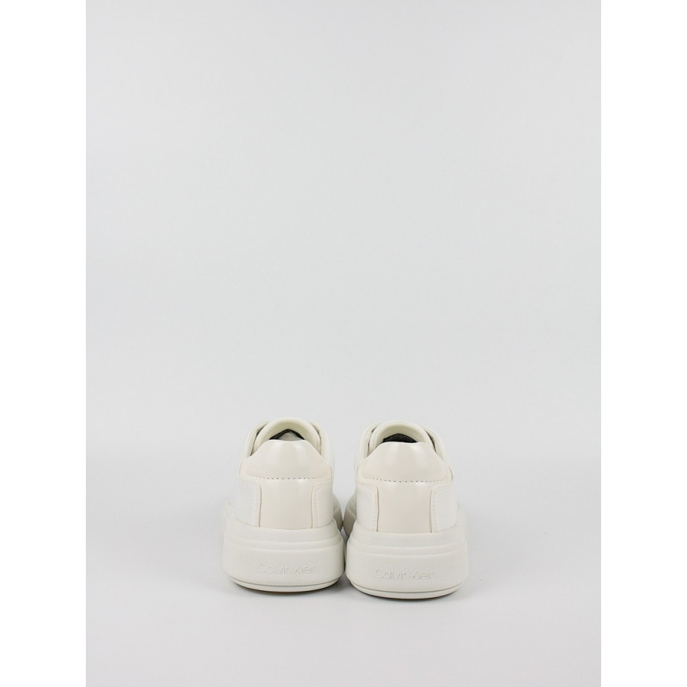 Γυναικεία Sneaker Calvin KLein Raised Cupsole Lace Up -Satin HW0HW01426-YBJ  Λευκό