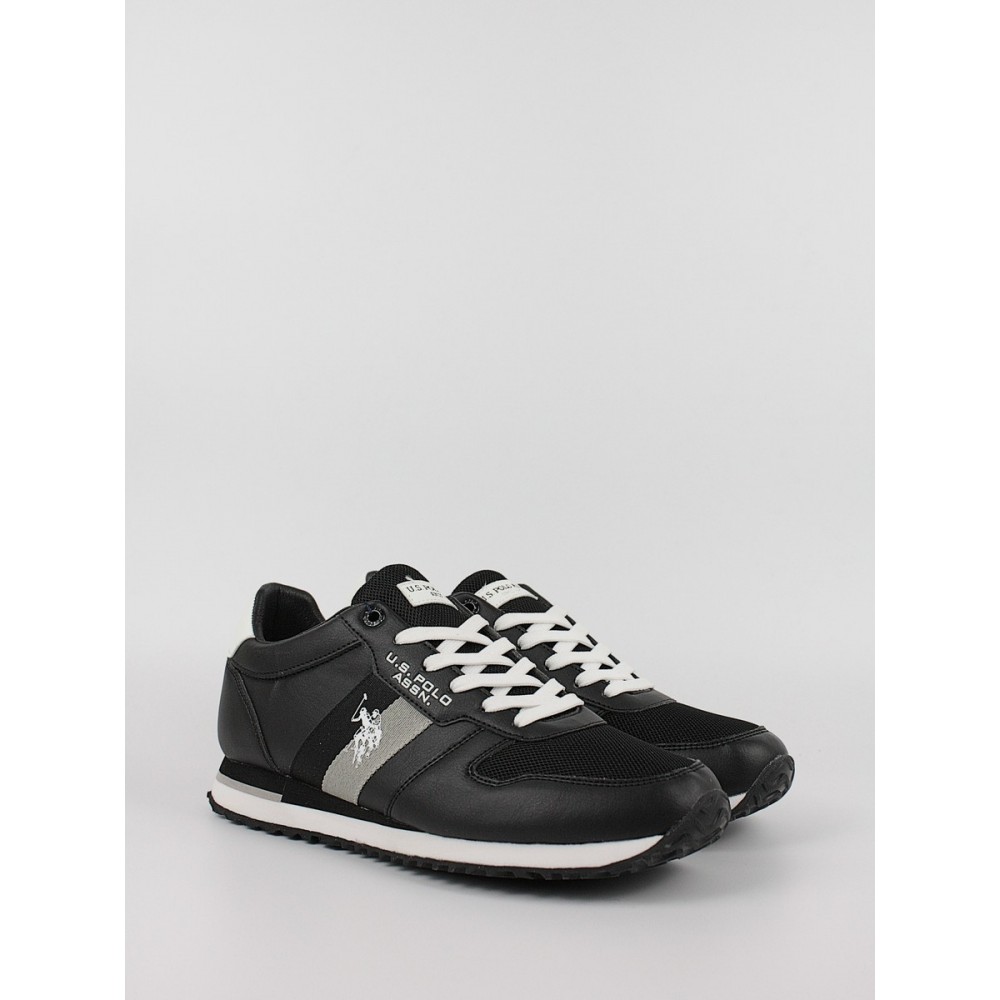 Ανδρικό Sneaker Us Polo Assn XIRIO003-BLK Μαύρο Ανδρικό Sneaker Us Polo Assn XIRIO003-BLK Μαύρο