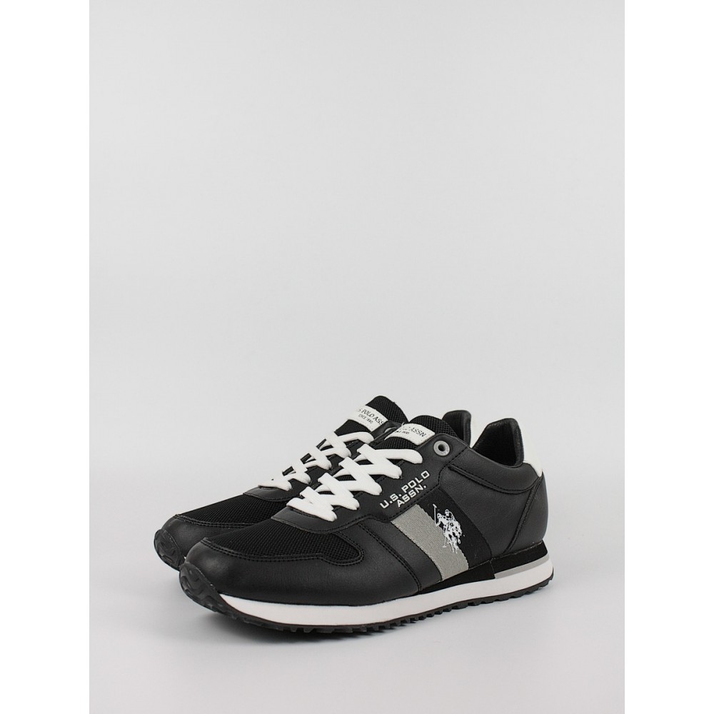Ανδρικό Sneaker Us Polo Assn XIRIO003-BLK Μαύρο Ανδρικό Sneaker Us Polo Assn XIRIO003-BLK Μαύρο