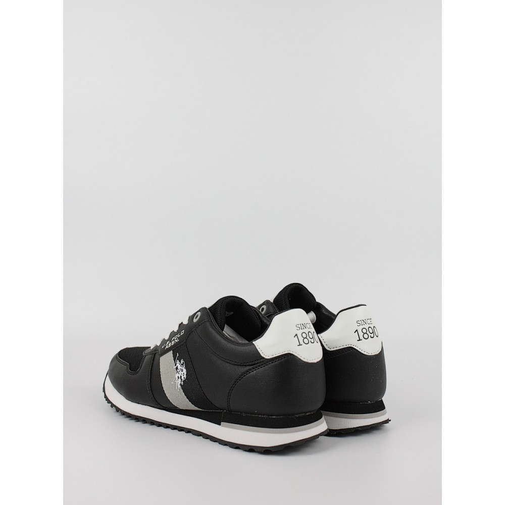 Ανδρικό Sneaker Us Polo Assn XIRIO003-BLK Μαύρο Ανδρικό Sneaker Us Polo Assn XIRIO003-BLK Μαύρο