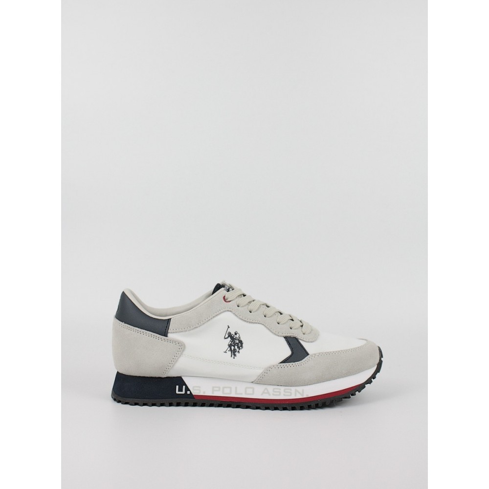 Ανδρικό Sneaker Us Polo Assn CLEEF001A-WHI-DBL09 Ασπρο