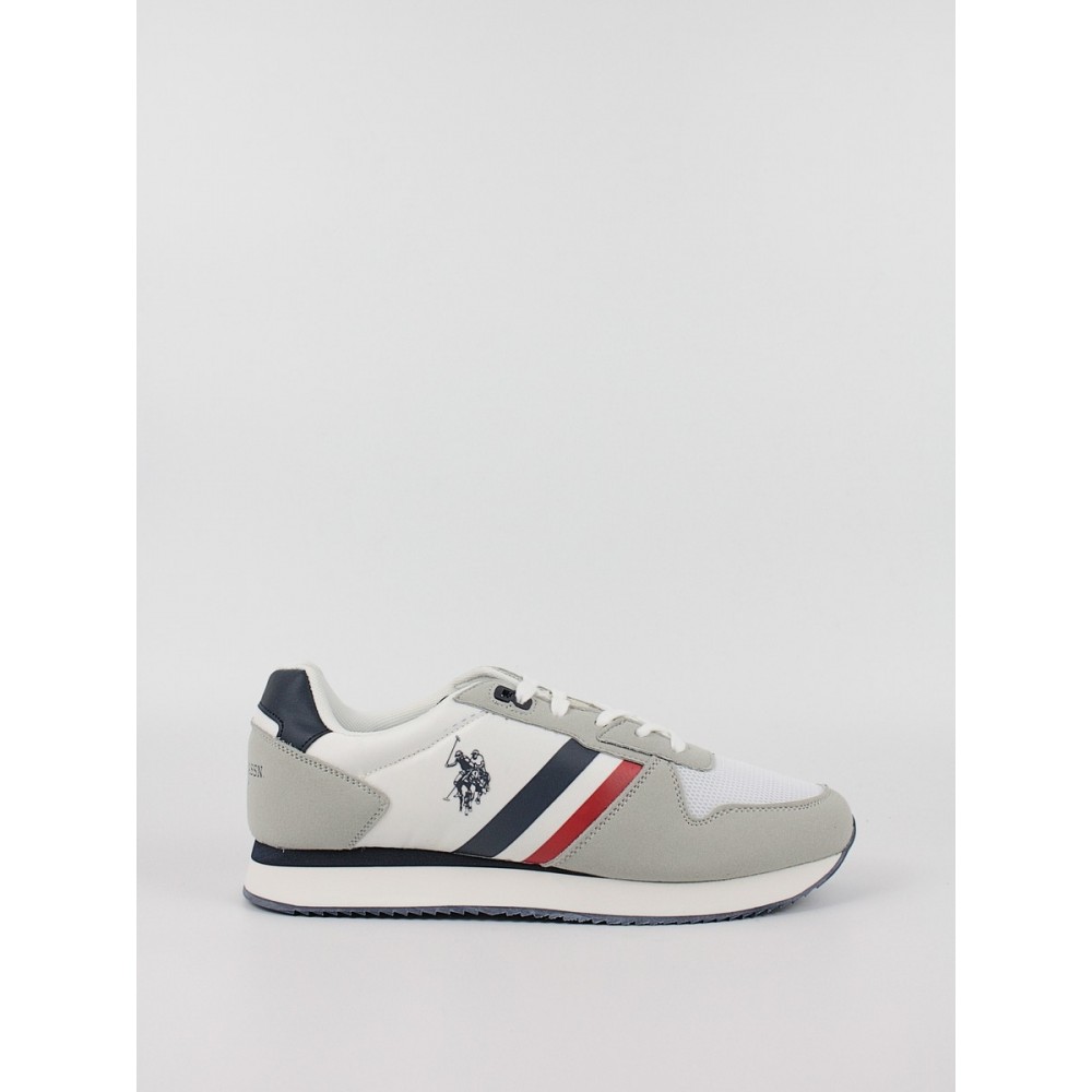 Ανδρικό Sneaker Us Polo Assn NOBIL006-WHI Ασπρο