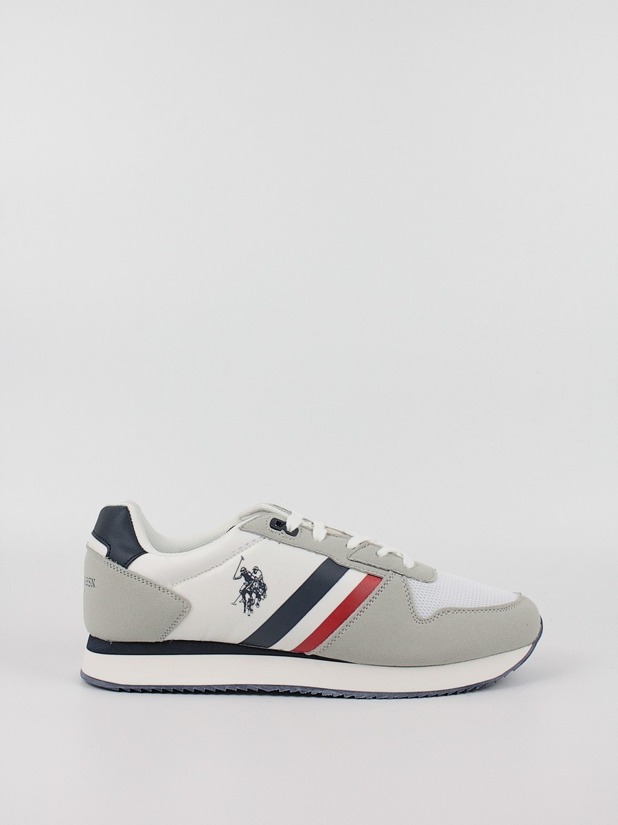 Ανδρικό Sneaker Us Polo Assn NOBIL006-WHI Ασπρο