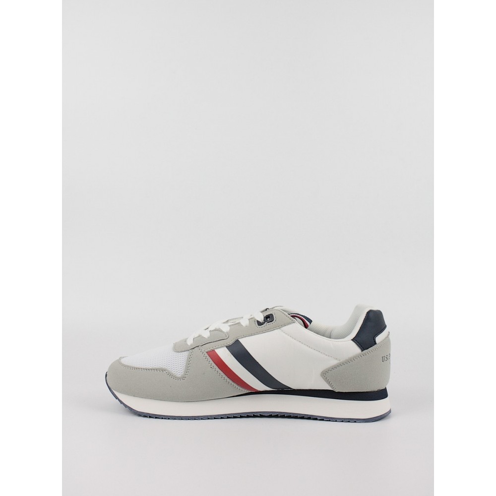 Ανδρικό Sneaker Us Polo Assn NOBIL006-WHI Ασπρο