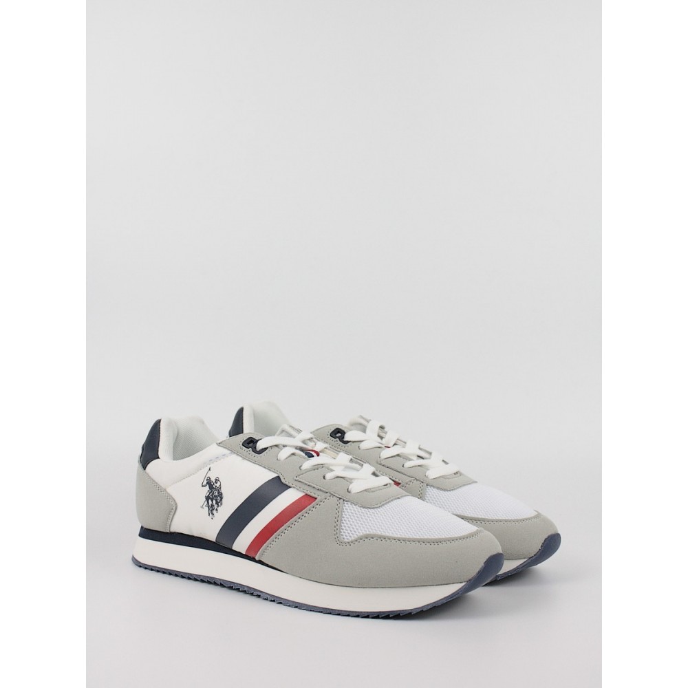 Ανδρικό Sneaker Us Polo Assn NOBIL006-WHI Ασπρο