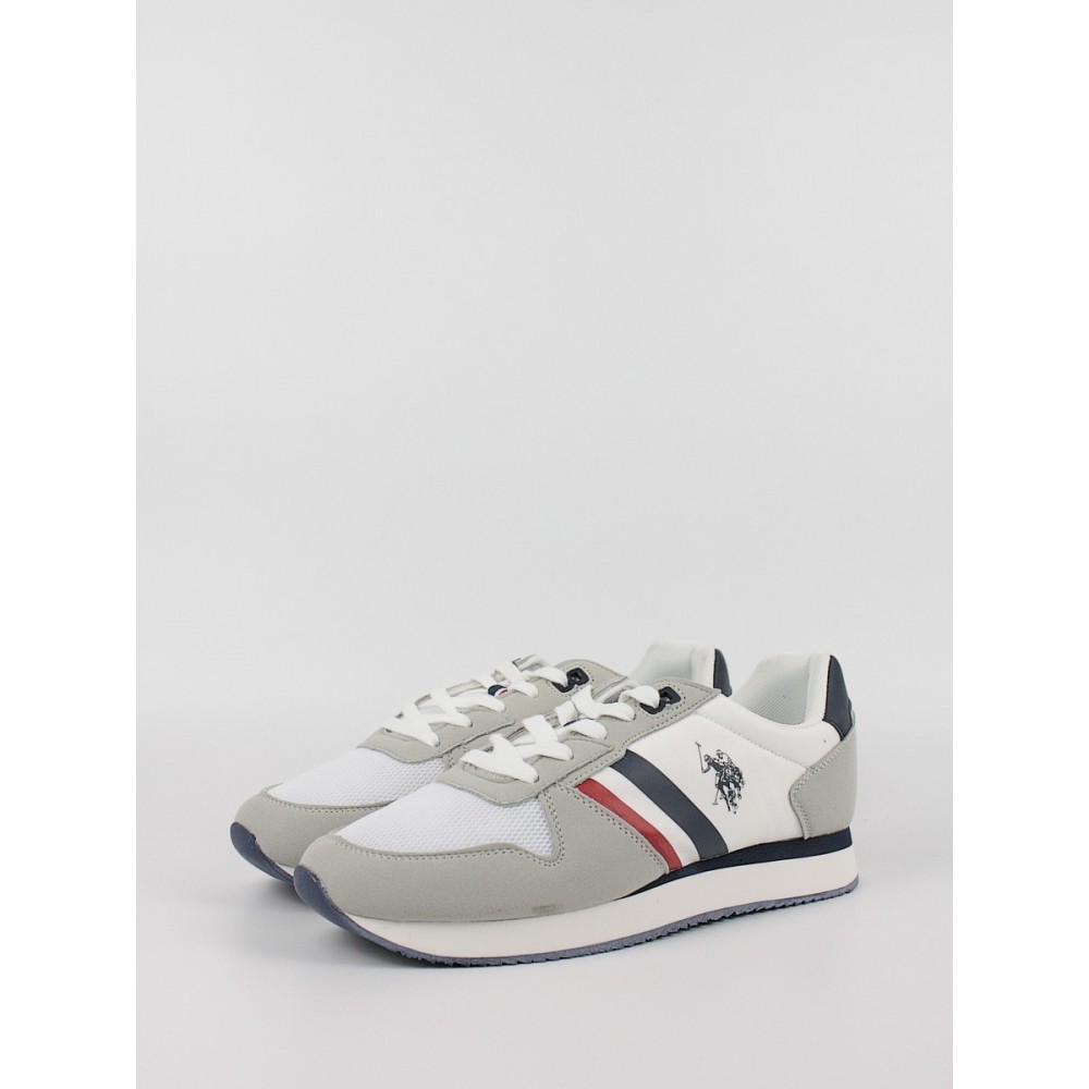 Ανδρικό Sneaker Us Polo Assn NOBIL006-WHI Ασπρο