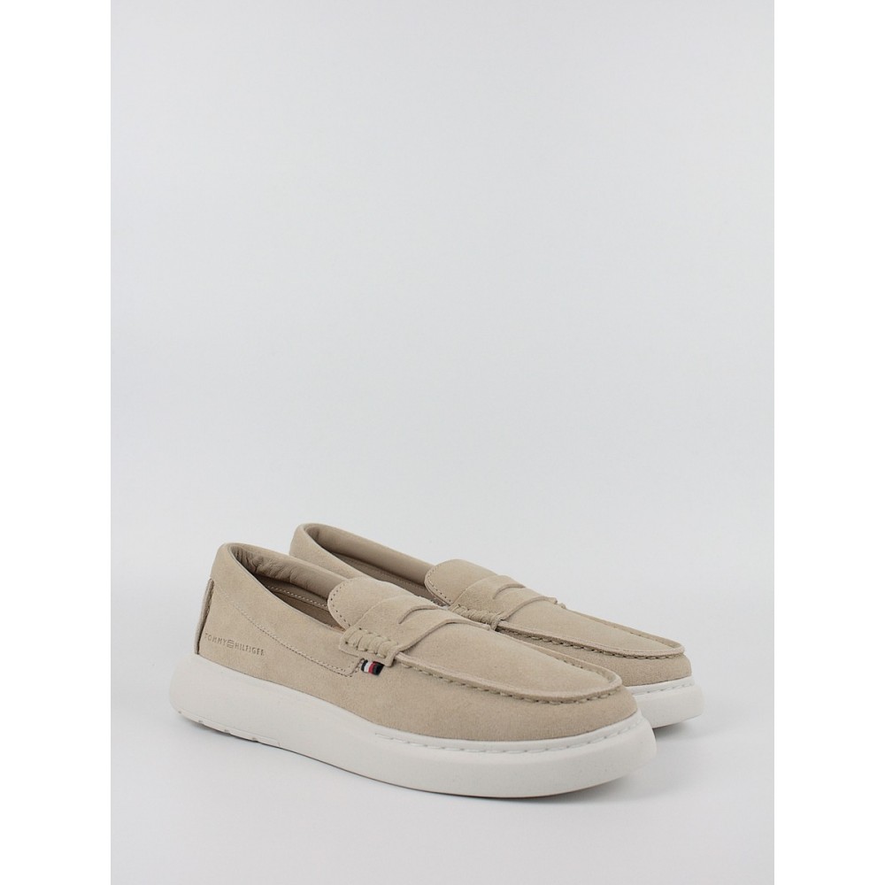 Ανδρικά Μοκασίνια Tommy Hilfiger Hybrid Loafer FM0FM04440-AEG Μπεζ