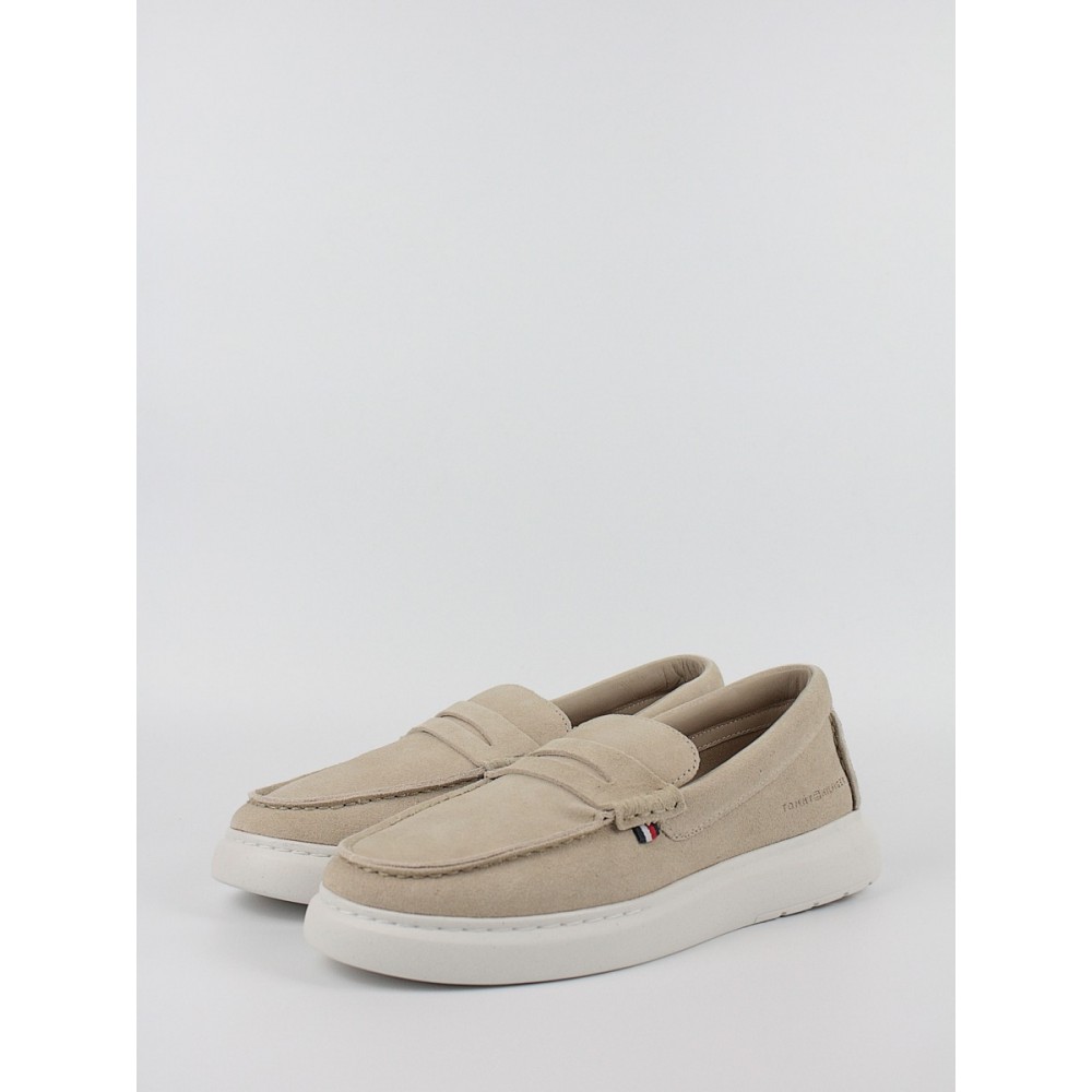 Ανδρικά Μοκασίνια Tommy Hilfiger Hybrid Loafer FM0FM04440-AEG Μπεζ