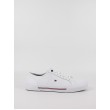 Men Sneaker Tommy Hilfiger Core Corporate Vulc Leather FM0FM04561-YBS White