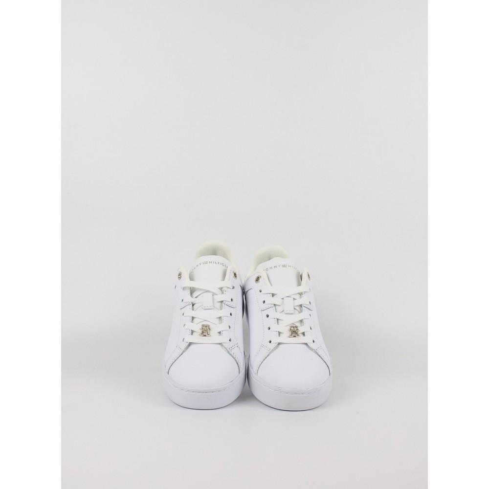 Γυναικεία Sneaker Tommy Hilfiger Court Sneaker Golden Th FW0FW07116-YBS Ασπρο Γυναικεία Sneaker Tommy Hilfiger Court Sneaker Golden Th FW0FW07116-YBS Ασπρο