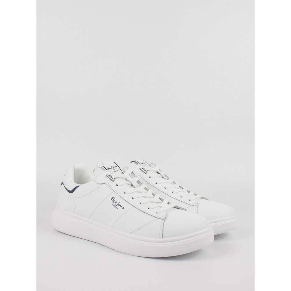 Men Sneaker Pepe Jeans London Eaton Part PMS30896-800 White