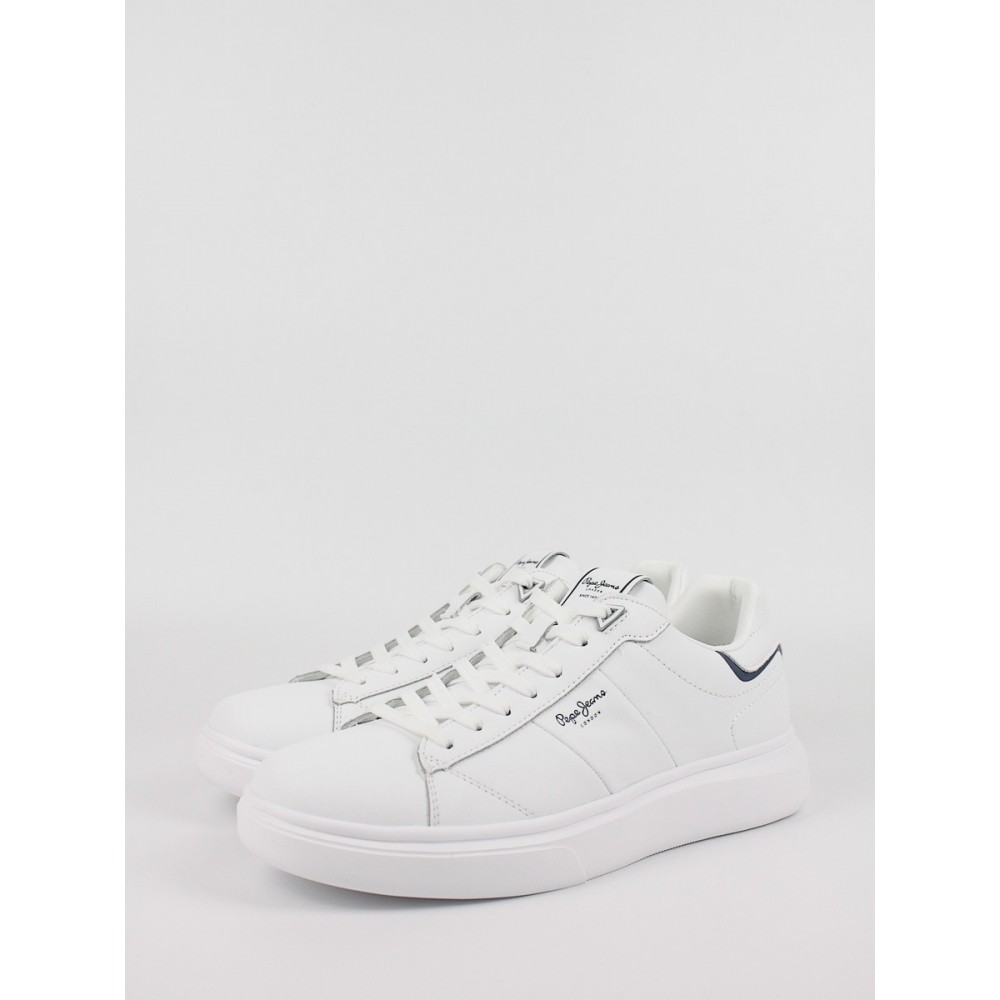 Men Sneaker Pepe Jeans London Eaton Part PMS30896-800 White
