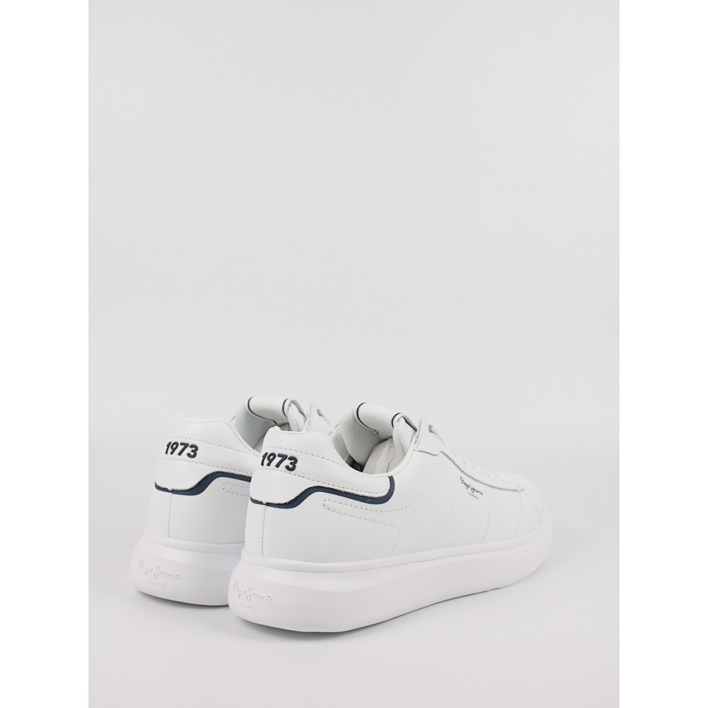 Ανδρικό Sneaker Pepe Jeans London Eaton Part PMS30896-800 Ασπρο Ανδρικό Sneaker Pepe Jeans London Eaton Part PMS30896-800 Ασπρο