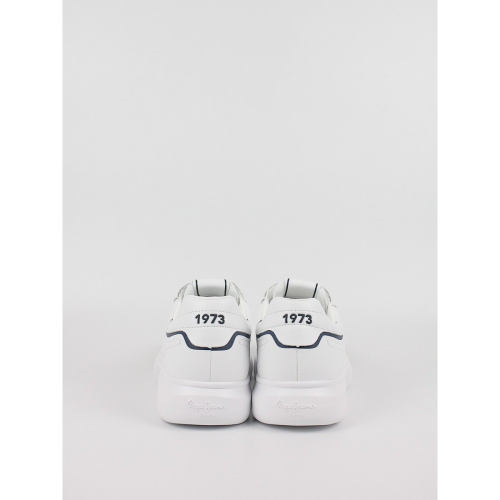 Ανδρικό Sneaker Pepe Jeans London Eaton Part PMS30896-800 Ασπρο Ανδρικό Sneaker Pepe Jeans London Eaton Part PMS30896-800 Ασπρο
