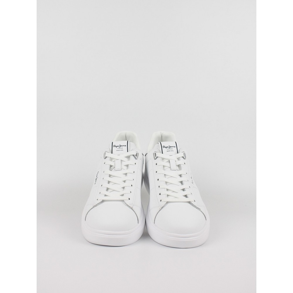 Ανδρικό Sneaker Pepe Jeans London Eaton Part PMS30896-800 Ασπρο Ανδρικό Sneaker Pepe Jeans London Eaton Part PMS30896-800 Ασπρο