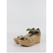 Women Platform Clarks Rose Easy 26171323 Olive