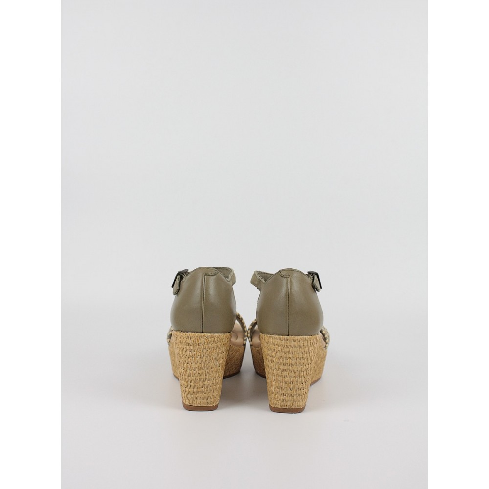 Women Platform Clarks Rose Easy 26171323 Olive