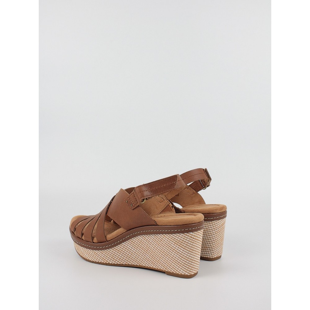 Women Platform Clarks Elleri Grace 26171533 Brown