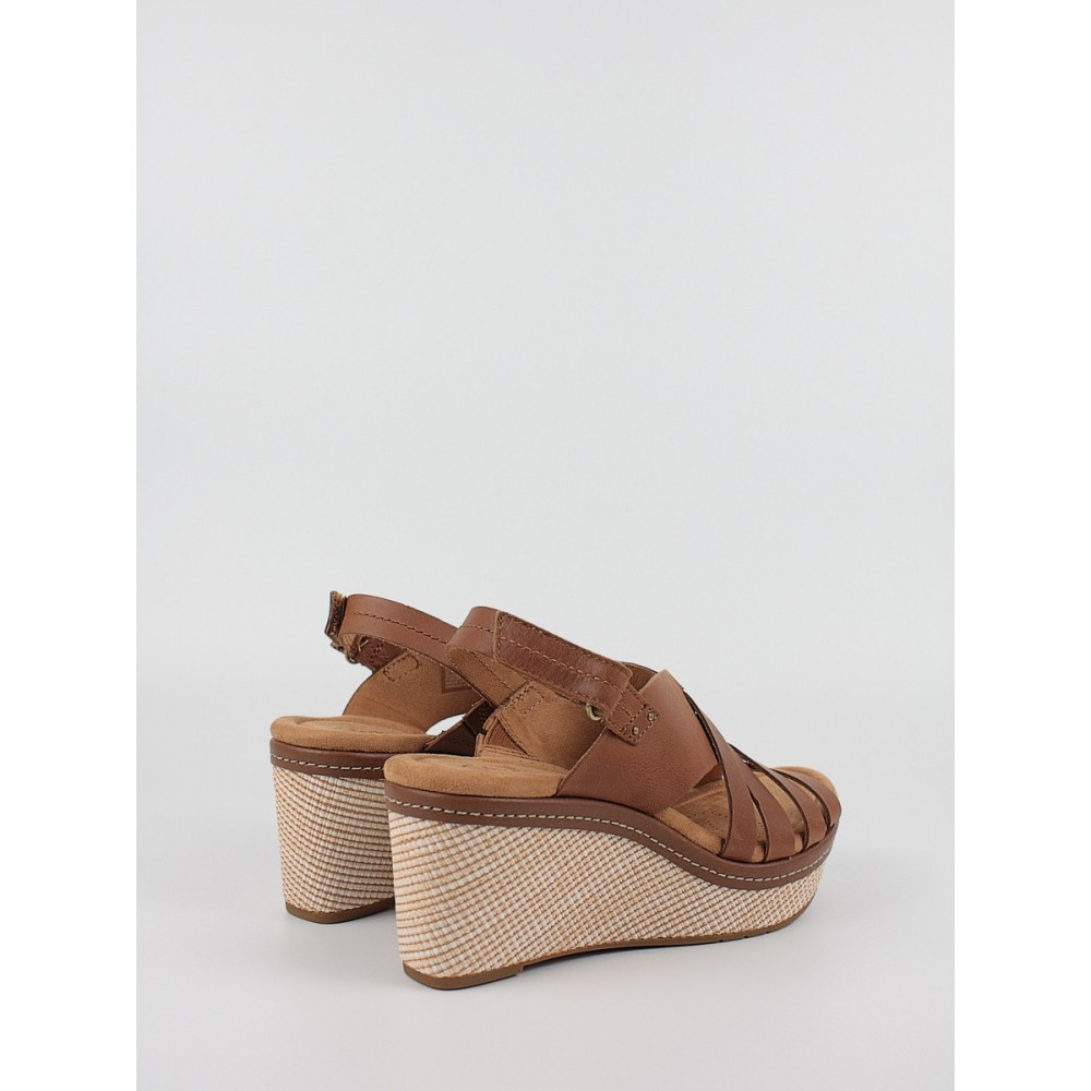 Women Platform Clarks Elleri Grace 26171533 Brown