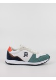 Men Sneaker Tommy Hilfiger Runner Evo Leather FM0FM04479-YBS White