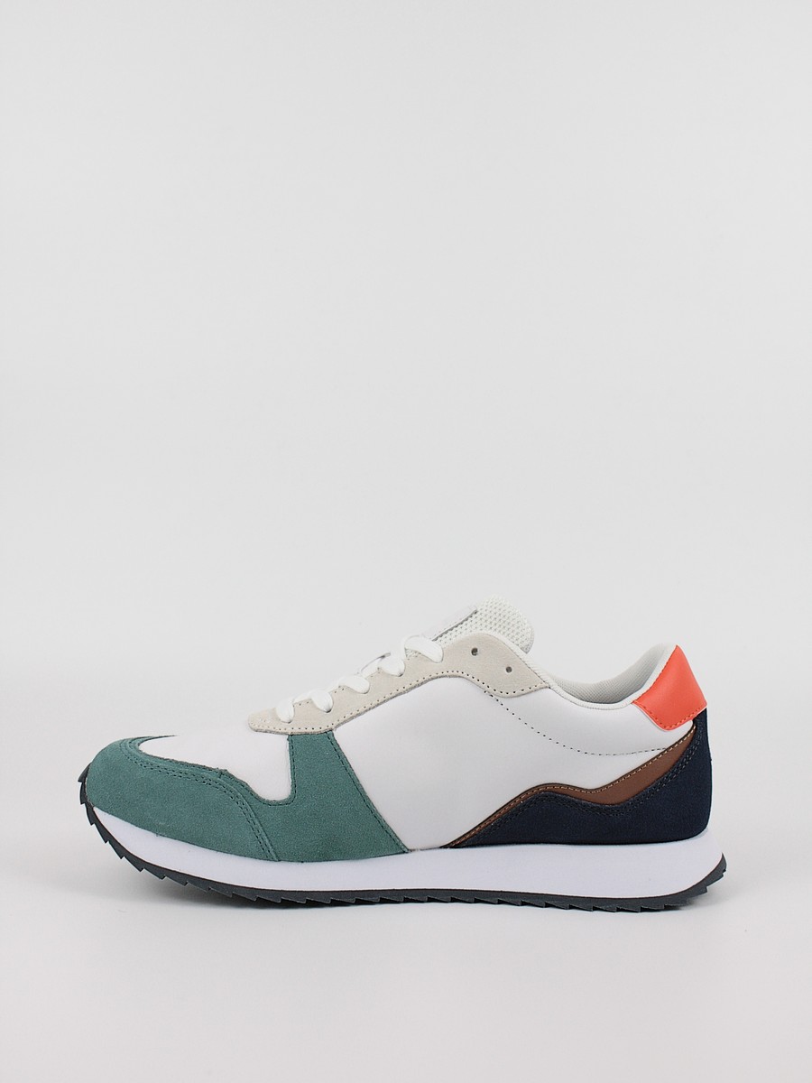 Men Sneaker Tommy Hilfiger Runner Evo Leather FM0FM04479-YBS White