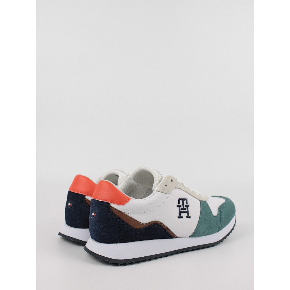 Ανδρικά Sneaker Tommy Hilfiger Runner Evo Leather FM0FM04479-YBS Ασπρο