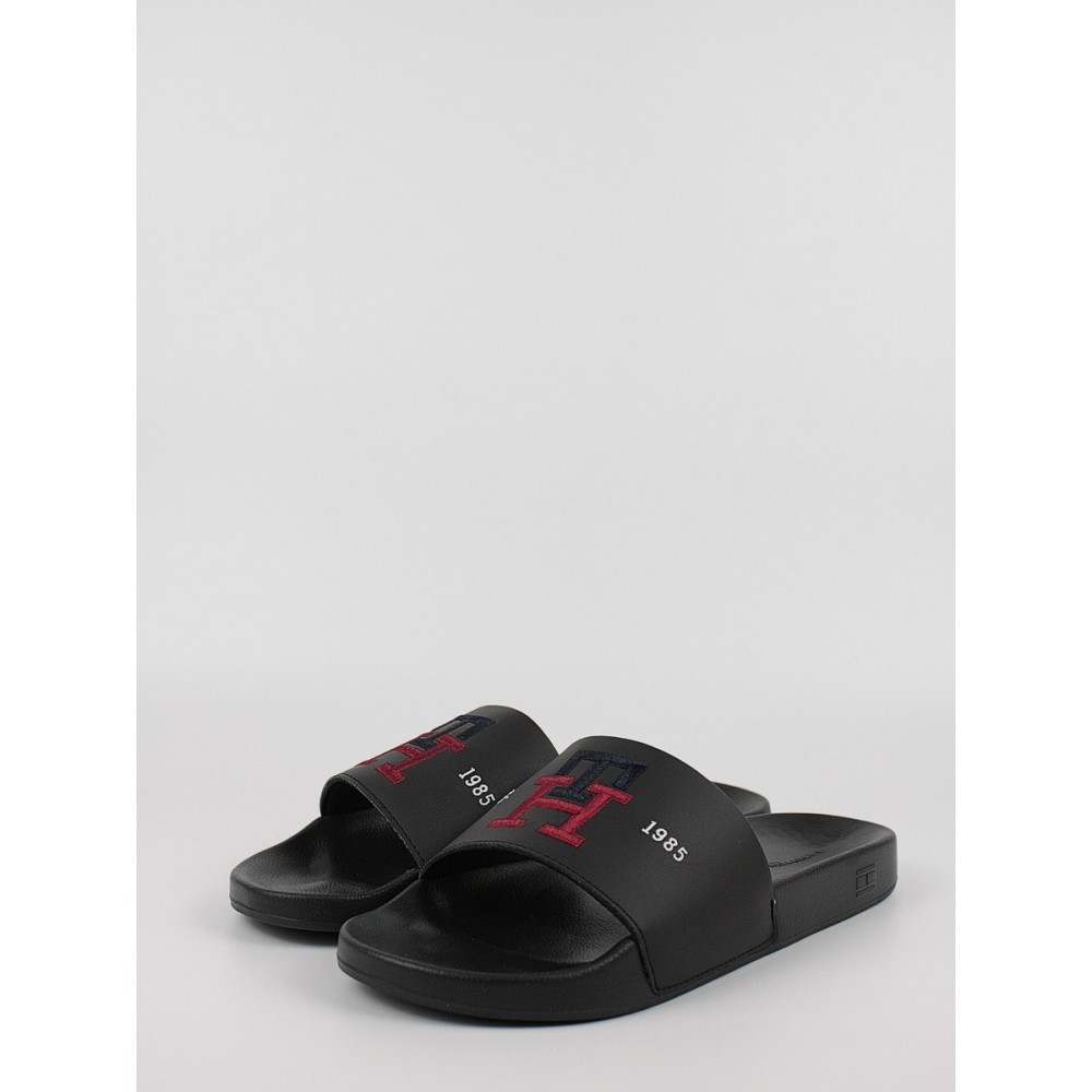 Ανδρική Σαγιονάρα Tommy Hilfiger Th Embroidery Poo,Slide FM0FM04465-BDS Μαύρο Ανδρική Σαγιονάρα Tommy Hilfiger Th Embroidery Poo,Slide FM0FM04465-BDS Μαύρο