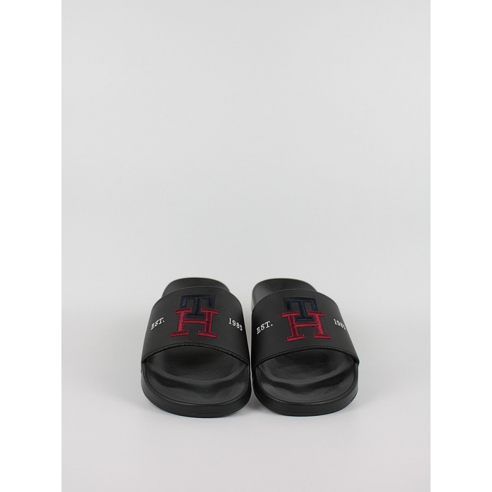 Ανδρική Σαγιονάρα Tommy Hilfiger Th Embroidery Poo,Slide FM0FM04465-BDS Μαύρο Ανδρική Σαγιονάρα Tommy Hilfiger Th Embroidery Poo,Slide FM0FM04465-BDS Μαύρο