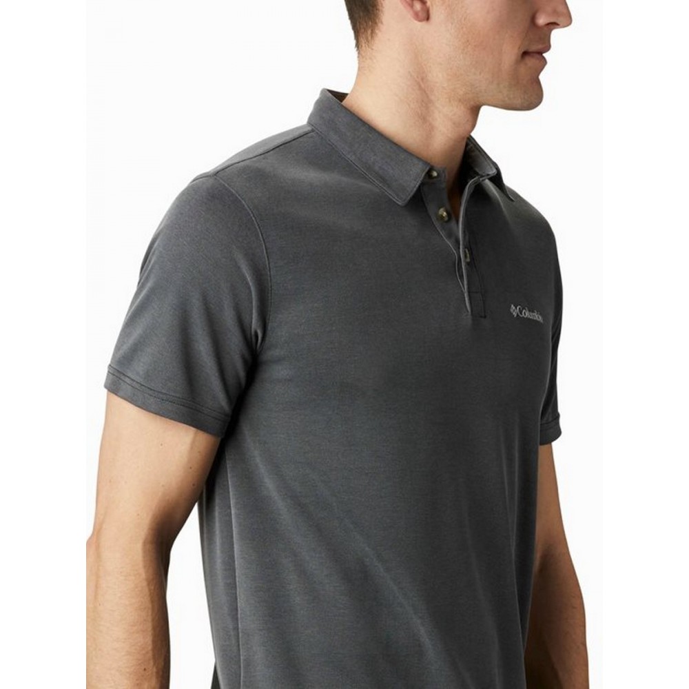 Men's T-Shirt Polo Columbia Nelson Point Polo ΕΟ0035-011 Grey