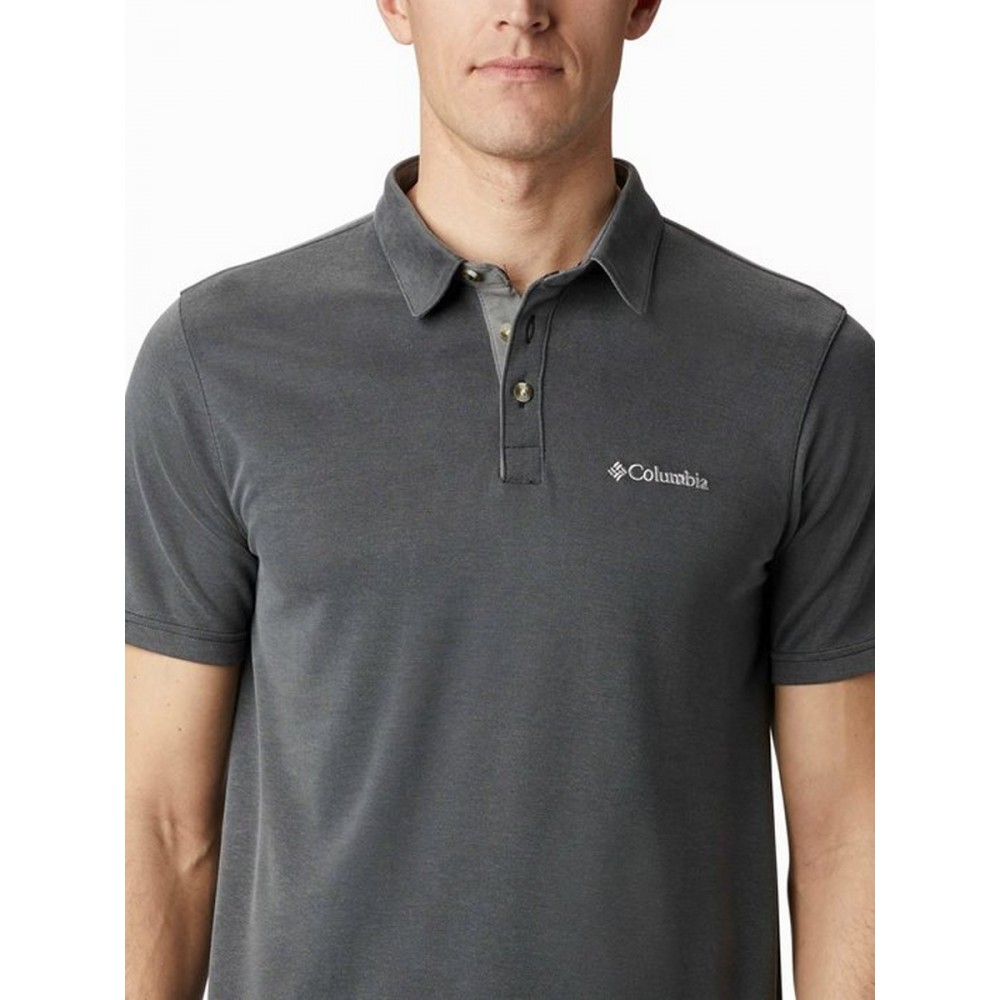 Men's T-Shirt Polo Columbia Nelson Point Polo ΕΟ0035-011 Grey