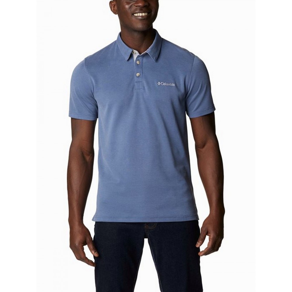 Men's T-Shirt Polo Columbia Nelson Point Polo ΕΟ0035-478 Dark Mountain