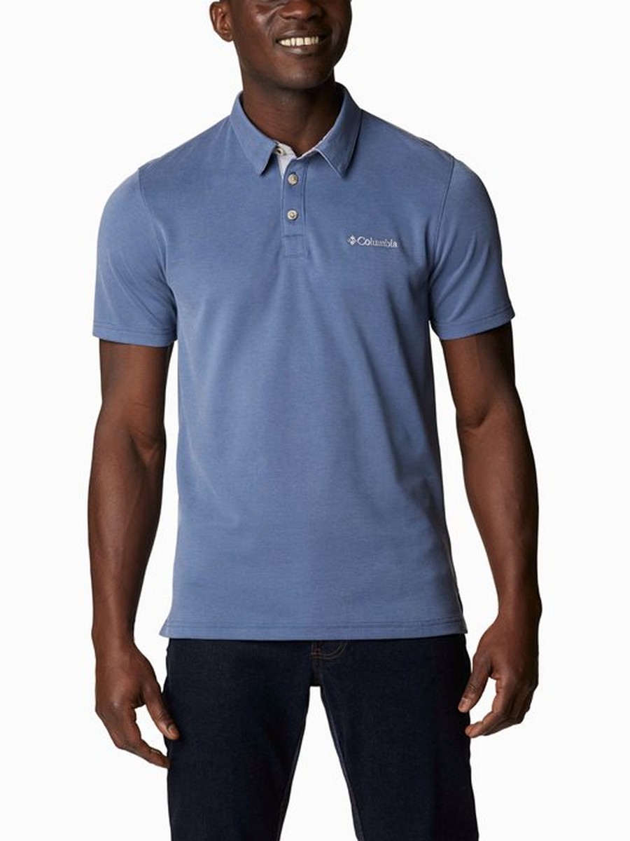 Men's T-Shirt Polo Columbia Nelson Point Polo ΕΟ0035-478 Dark Mountain