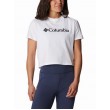 Γυναικεία Μπλούζα Columbia North Cascades Cropped Tee 1930051-101 Ασπρη