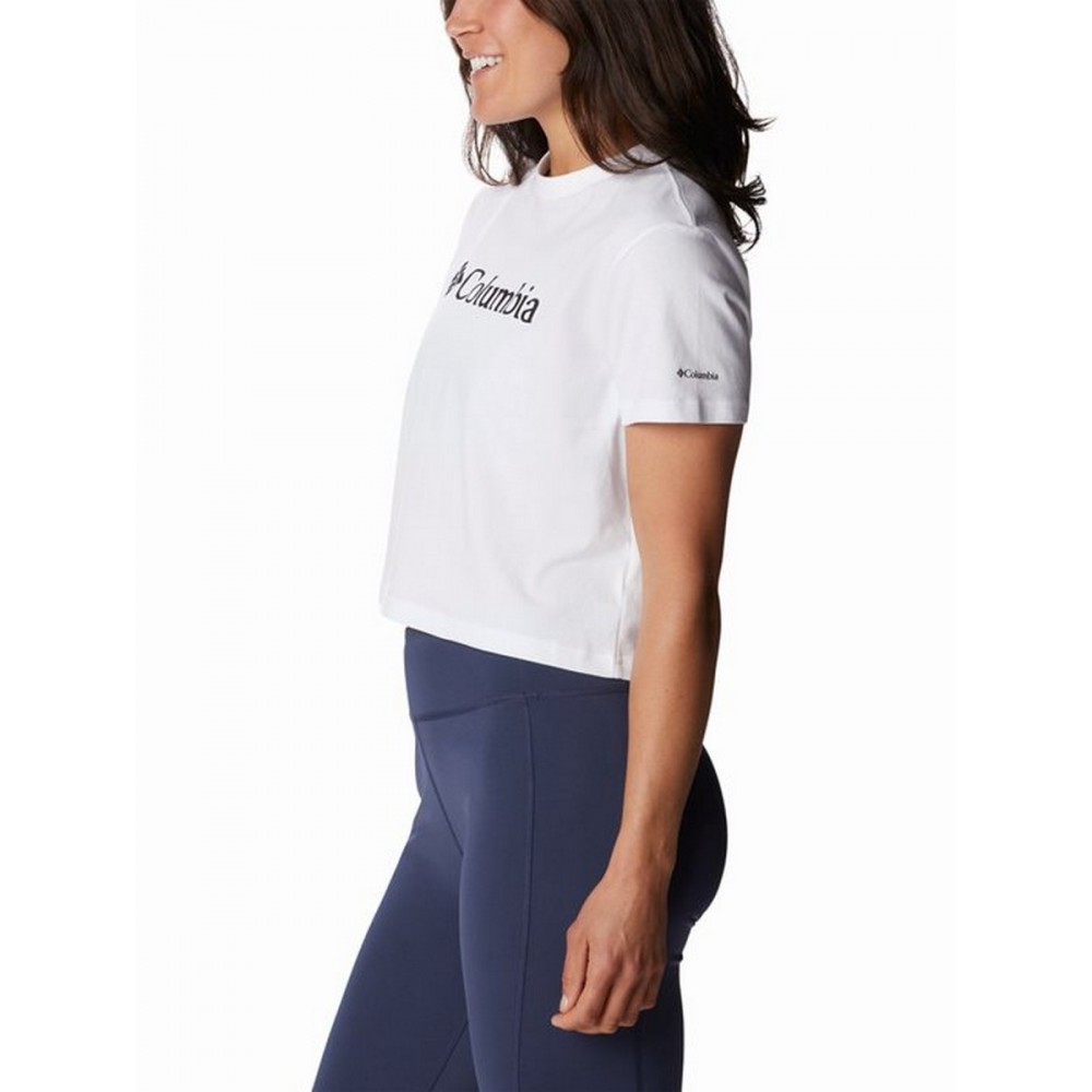 Γυναικεία Μπλούζα Columbia North Cascades Cropped Tee 1930051-101 Ασπρη Γυναικεία Μπλούζα Columbia North Cascades Cropped Tee 1930051-101 Ασπρη