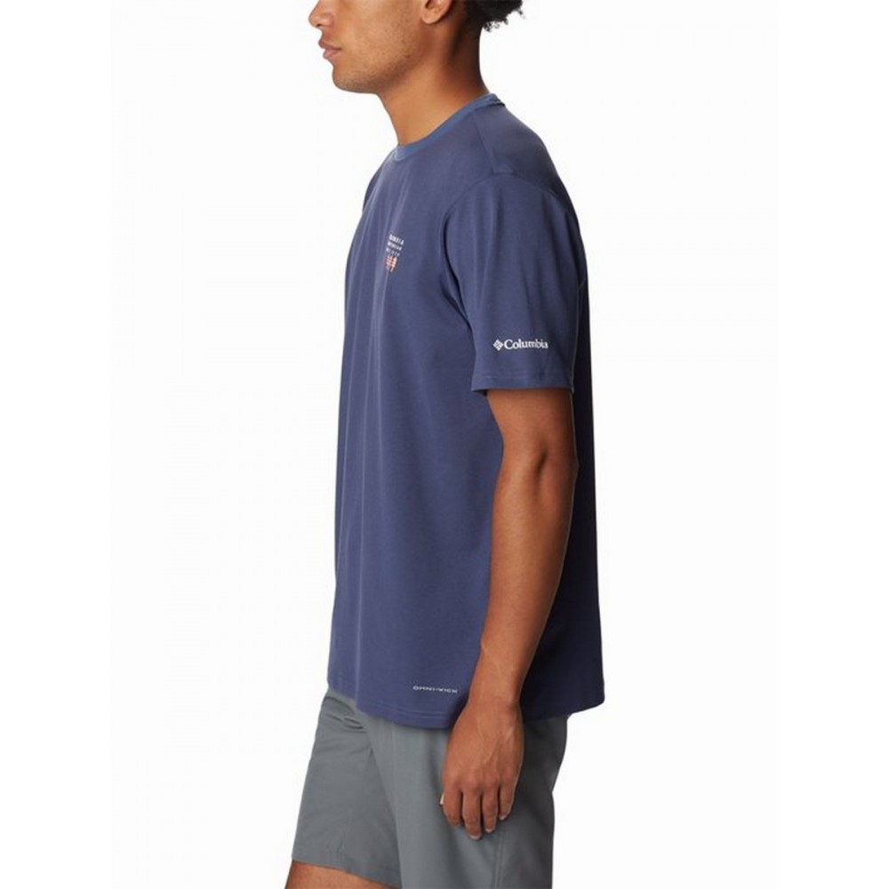 Men's Columbia M Legend Trail SS Tee 2036533-478 Purple