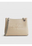 Γυναικεία Τσάντα Calvin Klein Shoulder Bag K60K607831-PBC Μπεζ