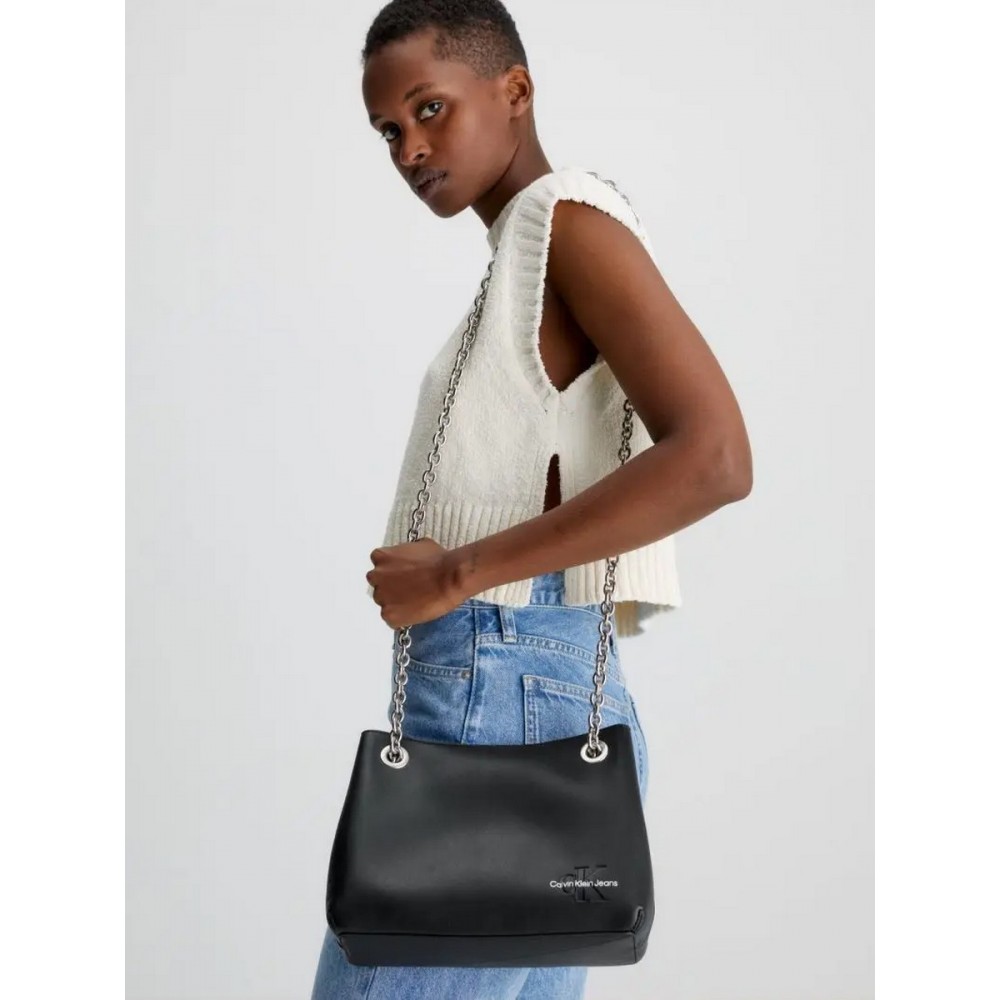 Γυναικεία Τσάντα Calvin Klein Sculpted Shoulder Bag K60K610565-BDS Μαύρη