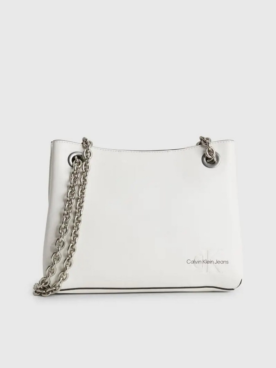 Γυναικεία Τσάντα Calvin Klein Sculpted Shoulder Bag K60K610565-YBH Ασπρη